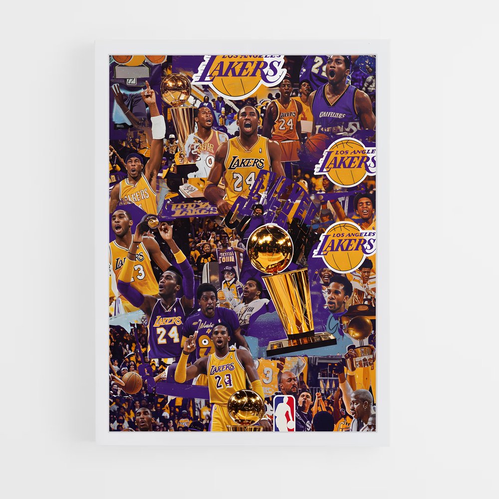 Poster Los angeles californien – affiche Basketball (vue 3)